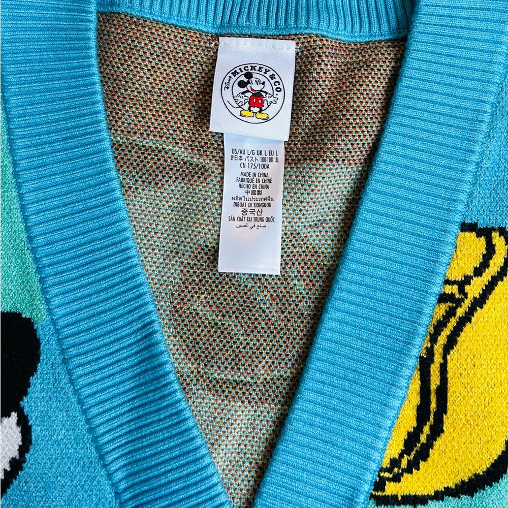 Disney Turquoise Mickey Mouse Women's Cardigan - Picture 2 of 12